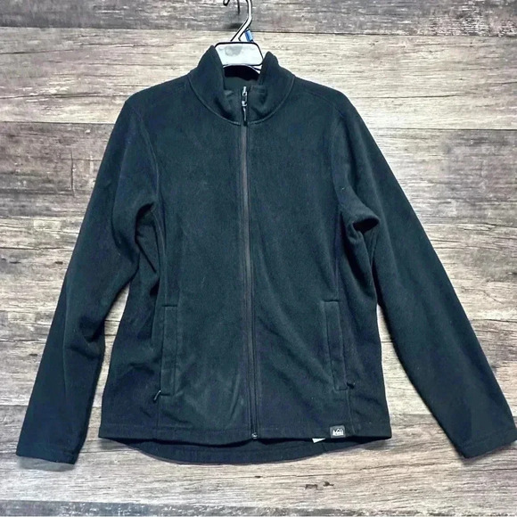 REI Black Women's Fleece Jacket - Picture 1 of 3